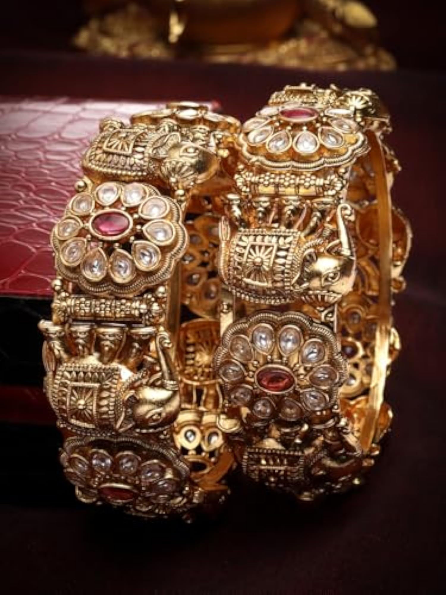 Women's Stylish Traditional Bangle Set of 2, Latest Design