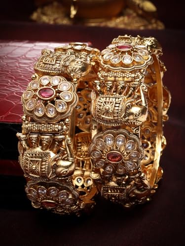 Image of Shining Diva Fashion Bangles for Women Girls Set of 2 Traditional Stylish Design