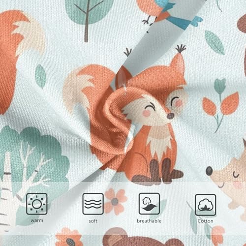 Colorful Girls Underwear Toddlers 2t Cotton Girl Panties Cute Cute Woodland Animals Foxes Undies Kids Briefs3