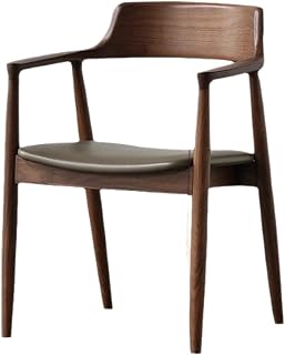 Modern Minimalist Armchair, Crafted from Solid Wood in a Nordic Style, Suitable for Homes, Apartments, and Conference Rooms, Which is Easy to Clean and Requires no Installation.