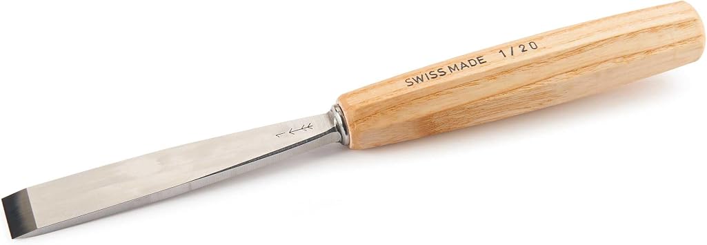 PFEIL "Swiss Made" 20mm # 1 Sweep Straight Chisel - Double Bevel