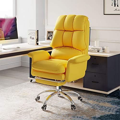 Home Office Desk Chair Office Chair Gaming Chair Computer Chair PU Leather Swivel Chair Adjustable Gaming Chair with Footrest Armrest,Ergonomic Computer Chair Home Executive Chair High Back