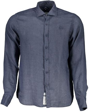 La Martina Blue Linen Shirt
