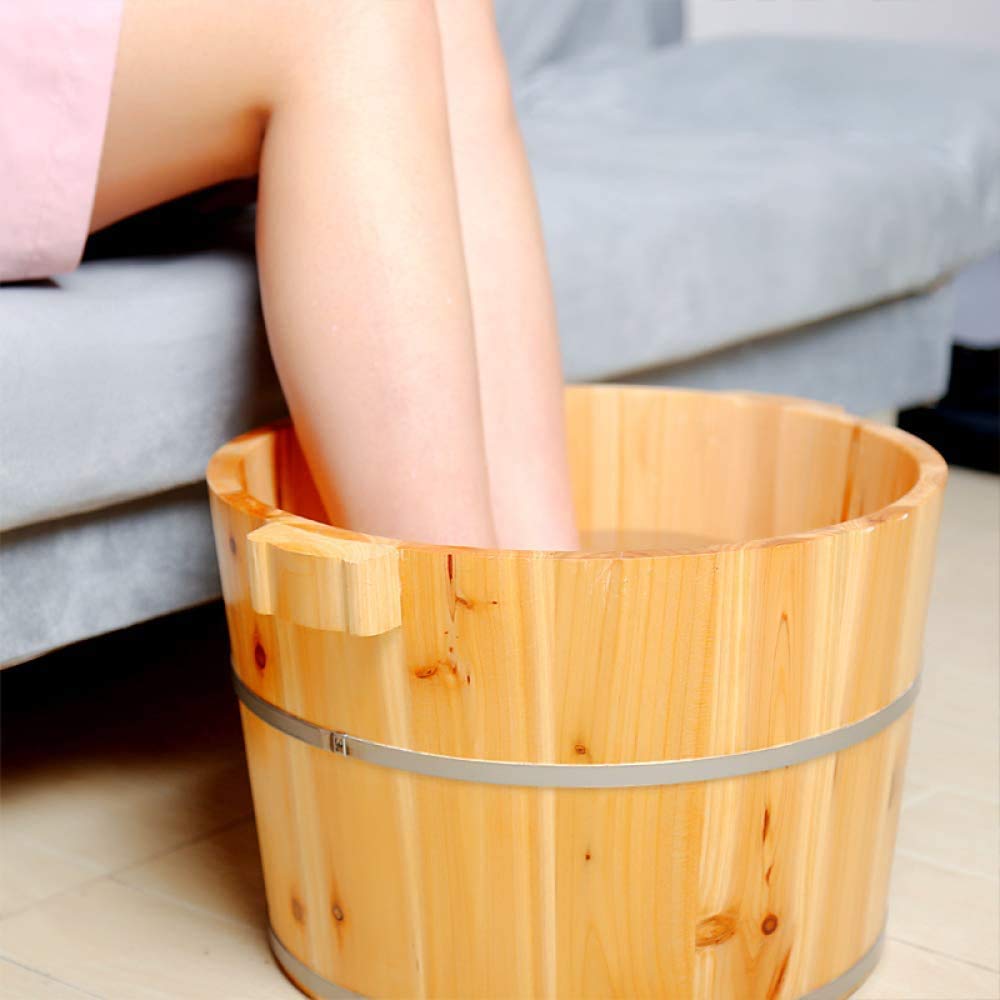 Drewniane wiadro do kąpieli stóp Umywalka do pedicure Głowa z litego drewna Drewniana wanna do kąpieli dla dorosłych Paznokcie dla małych dzieci Beczki domowe Kąpiel stóp Kąpiel stóp Drewniana