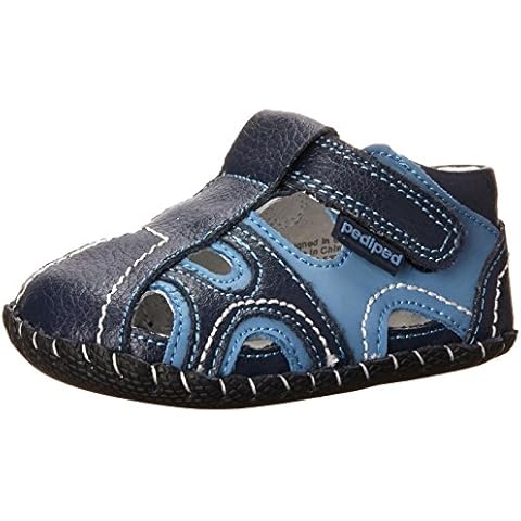 pediped Baby Boy's Brody Standing Shoes, Blue (Navy Light Blue), 0-6 Months Cover