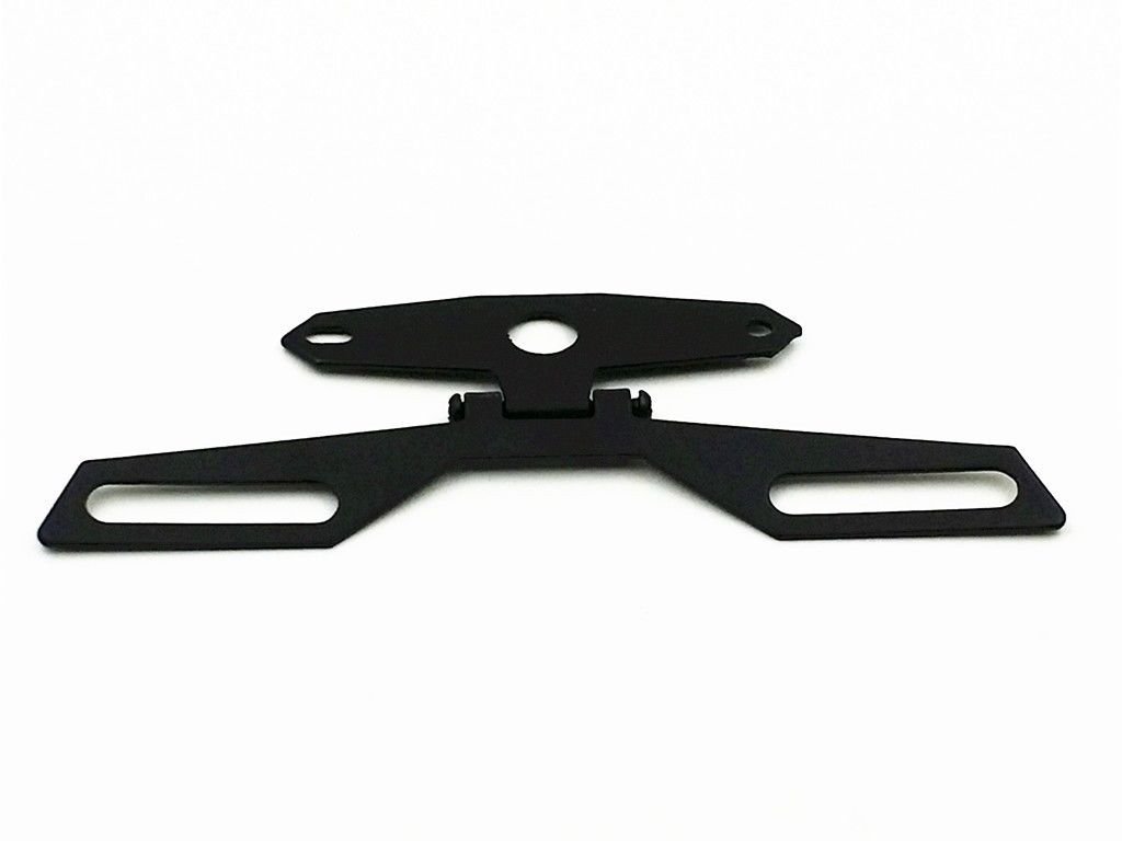 Motorcycle Folding License Plate Bracket Tag Taillight Tail Light Holder ATV Dirt Bike Dual Sport