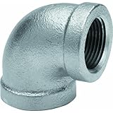 Anvil 8700124400, Malleable Iron Pipe Fitting, 90 Degree Elbow, 2