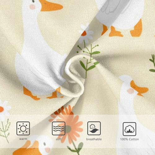 Cute Swan Flowers Floral Yellow Toddler Boy's Underwear 2T 23018903