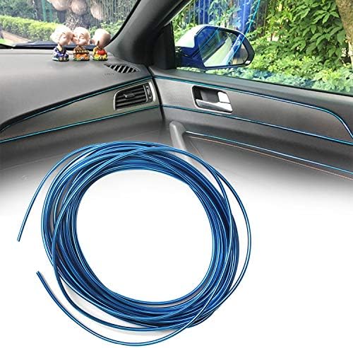 Car Decoration Line,Car Interior DIY Moulding Trim Strip line Sticker (Ocean Blue)