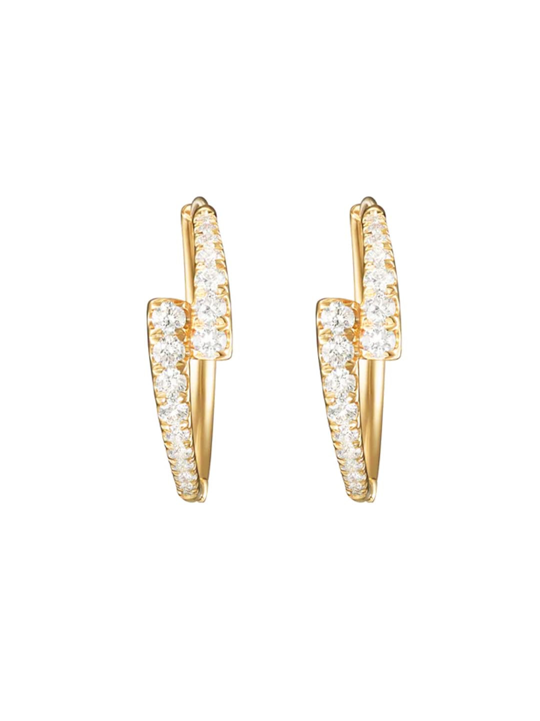 MINUTIAE Stylish Solitaire Diamond Hoop Earrings for Women and Girls (Gold) (B0CR1DZLCZ) Amazon Price History, Amazon Price Tracker