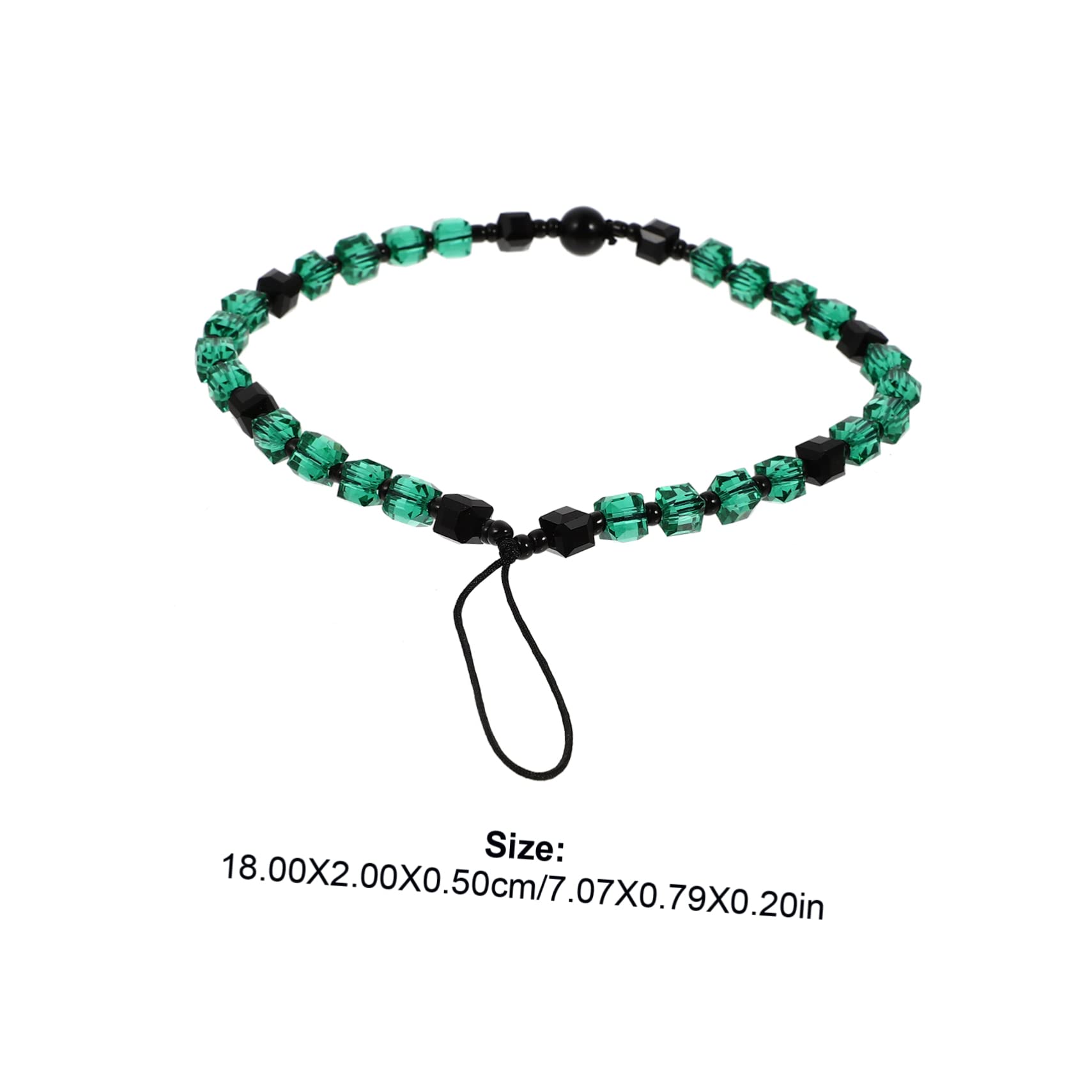 Housoutil 3pcs Unique Crystal Bead Chain Phone Lanyard Mobile Phone Accessories Charm