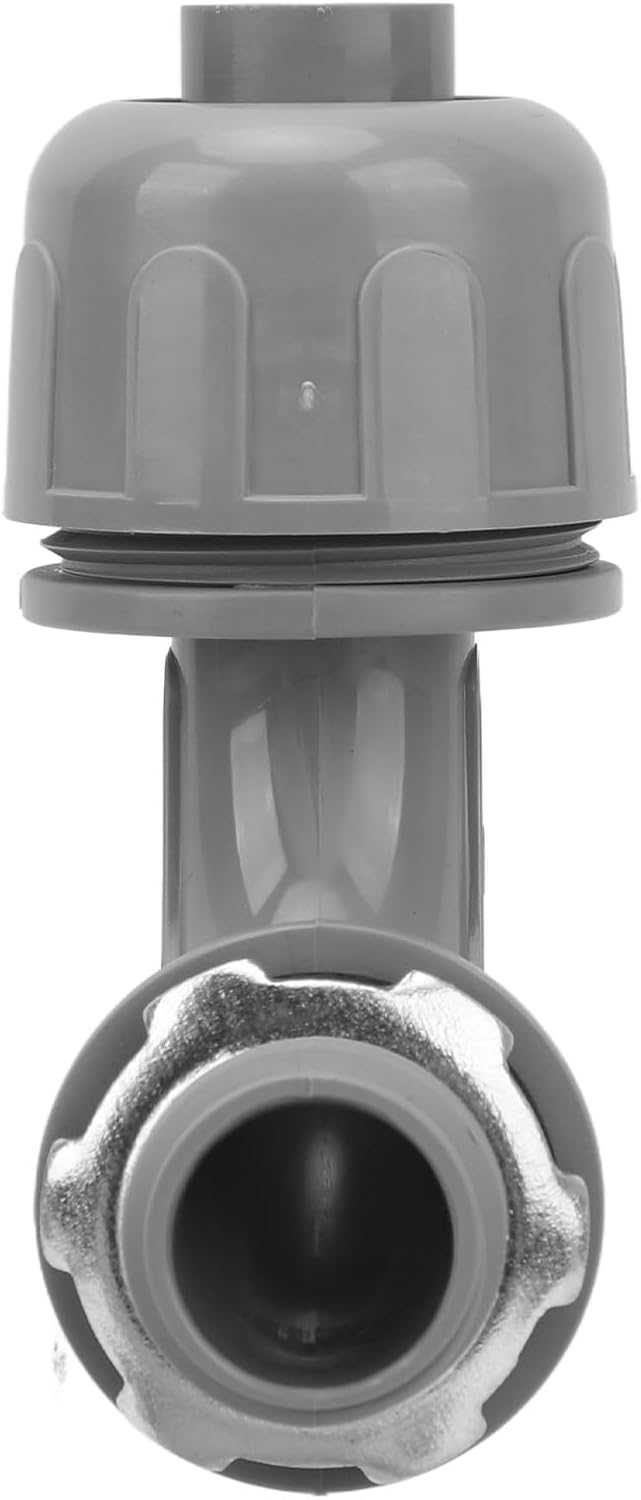 90 Degree PVC Liquid Tight Connector, Excellent Material, Easy Installation, Compact & Portable, Suitable for HVAC Equipment, Motors, Outdoor Lighting