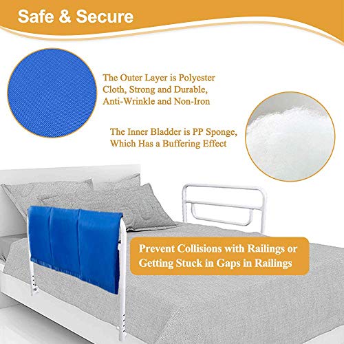 Neaude Bed Rail Covers For Hospital Bed Elderly Adults Bumper Seniors Guard Rail Bumpers Pads Bed Protector Side Padded Cover Bed Rail Padding Rails Not Included, Padded Cover Only (32X12Inch, 2 Pcs) #TOP2