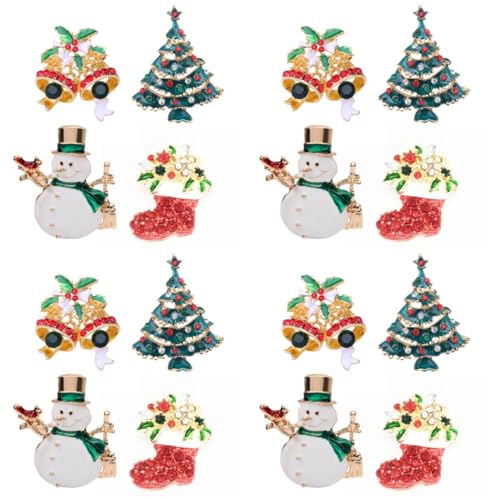 Accessoires festifs élégants GALPADA broches thématiques en alliage et strass étincelants