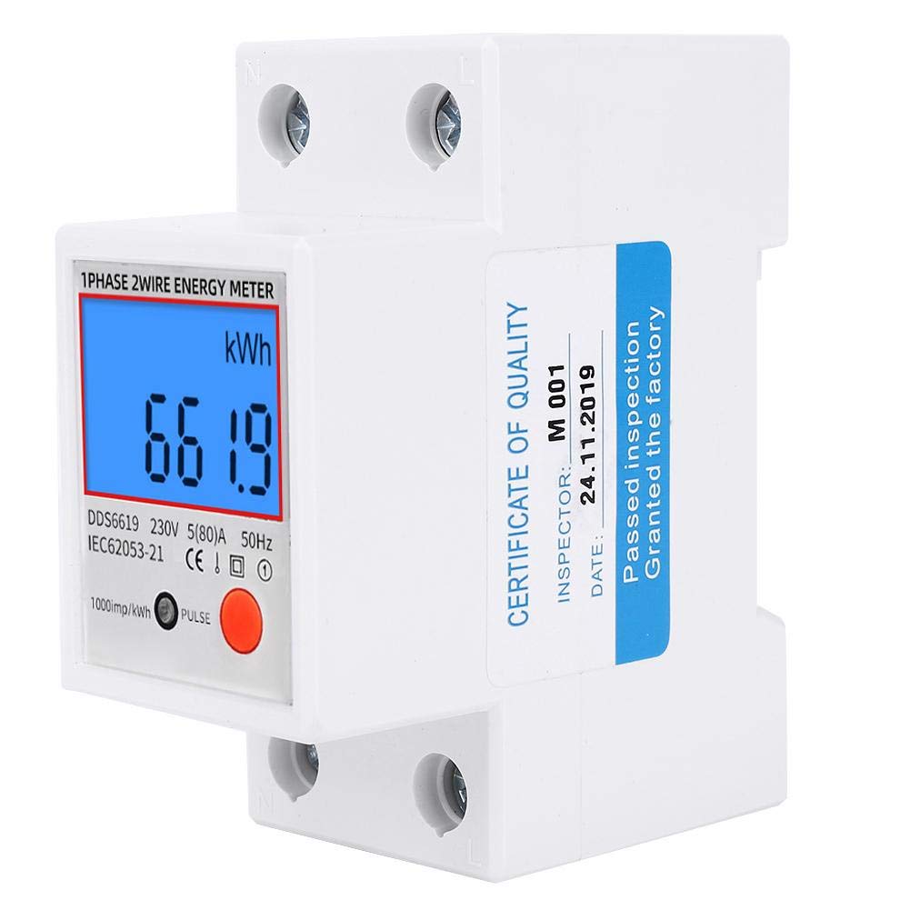 Buy Single Phase Digital Energy Meter Backlight Multifunction kwh Meter