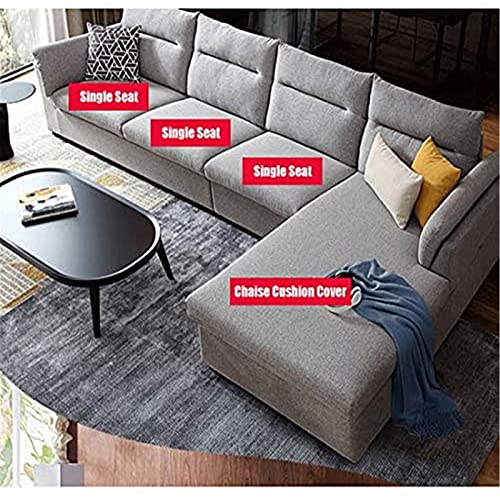 Sofa Zitkussenhoes, Non-slip Sofa Zitkussen Hoezen, High Stretch Bank Kussenhoezen, Stoelhoes Hoog Rekbare Jacquard Voor… - Afbeelding 4