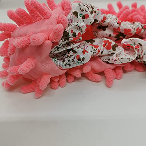 Ellsang Chinelos laváveis de esfregão, 2 pares de sapatos multifunções microfibra espanador de poeir