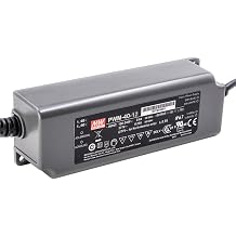 Mean Well PWM 40W 24V 1.67A LED Driver, PWM-40-24 AC-DC Constant Voltage PWM Output Switching Power Supply Converter Transformer with IP67, PFC, 3 in 1 Dimming, Plastic Case