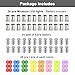 24 Full-color Pack Tiny Miniature DIY Battery Operated LED Lights,White LED with 48 Pcs colorful lens,Wireless Miniature Light for Artwork,Building blocks,,DIY Hand Craft,Toy figures,Mini-scale Model
