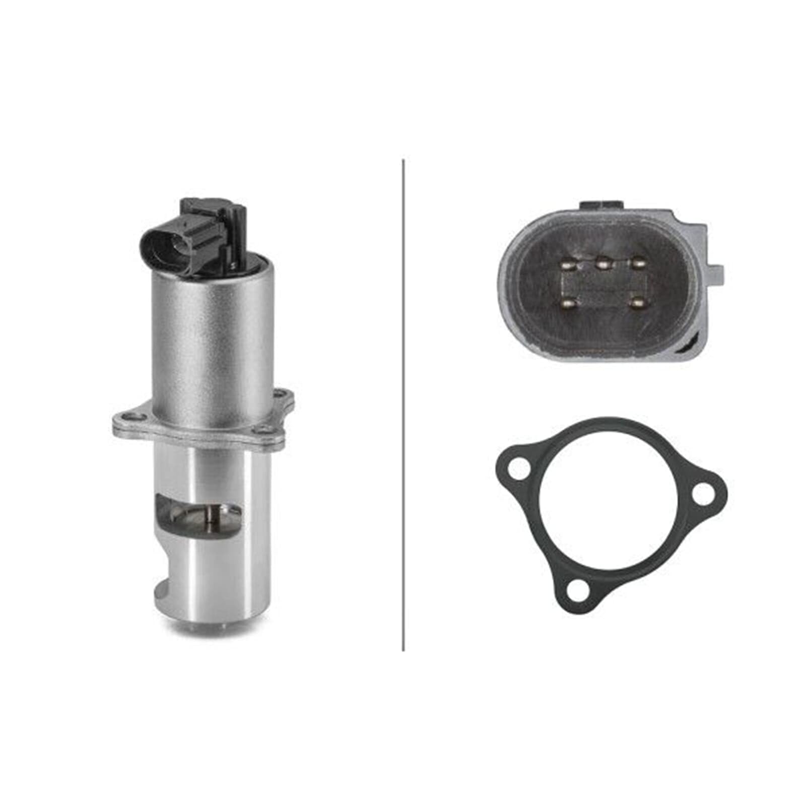 HELLA 6NU 010 171-551 Válvula EGR - electrónico - 5polos - con junta | 6NU 010 171-551 apto para Solenza Movano