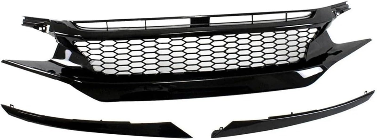 Calandre Civic 10 finition noir brillant calandre avant de qualité supérieure style maille
