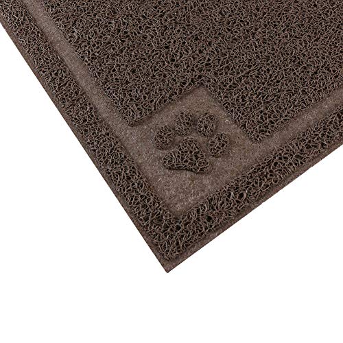 Darkyazi Pet Feeding Mat Large For Dogs And Cats,24"×16" Flexible And Easy To Clean Feeding Mat,Best For Non Slip Waterproof Feeding Mat. (Coffee) #TOP3