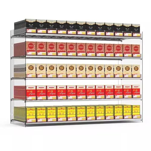 Présentoir mural supermarché pour optimiser le comptoir avec distributeur de tabac