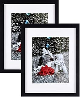 Tasse Verre 9x12" Picture Frames (2-Pack) with Glass Front and Pre-Installed Sawtooth Hanging