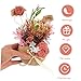 ULDIGI Wedding Flower Basket Artificial Silk Flower Basket Linen Decor for Easy Maintenance No Water Needed All Year for Weddings and Events