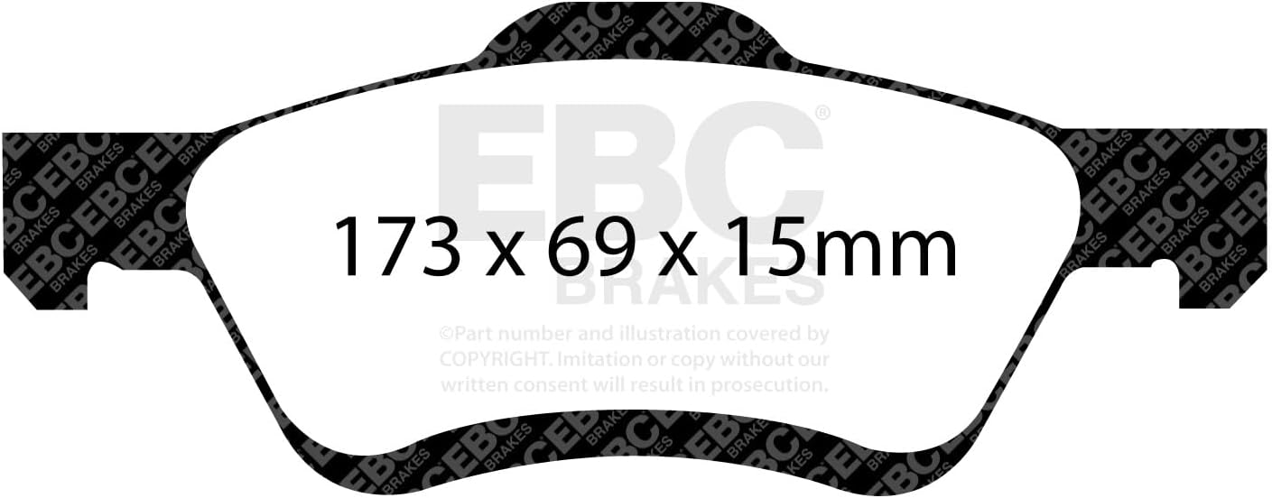 EBC Brakes DP61709 6000 Series Greenstuff Truck and SUV Brake Pad
