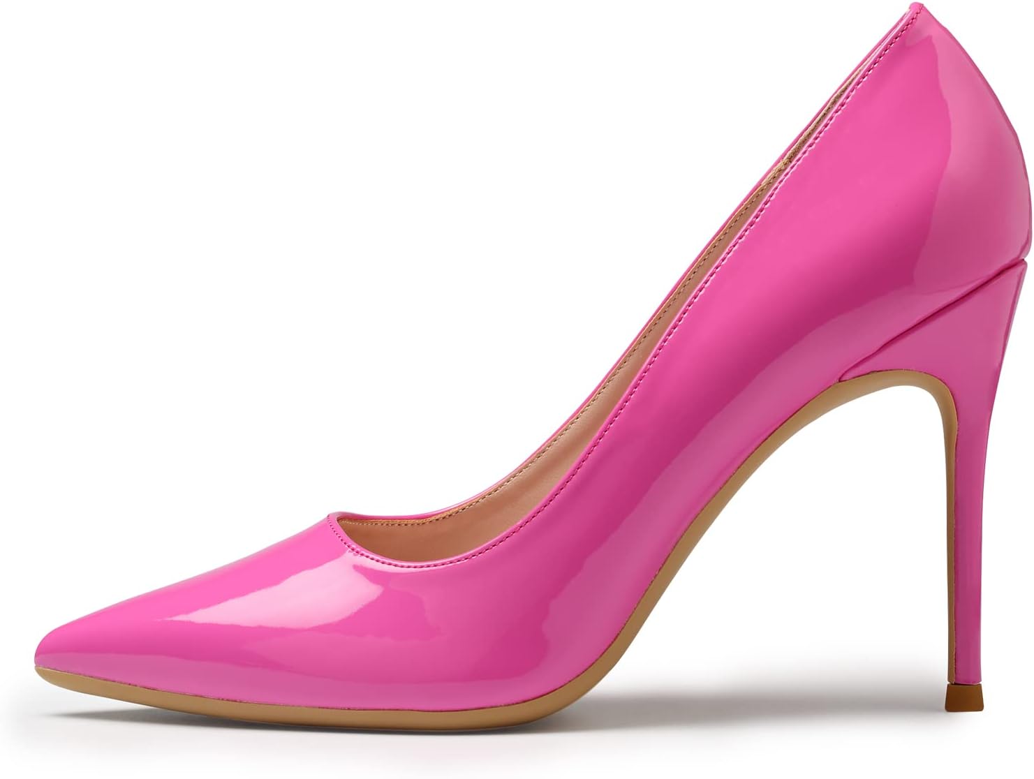 GENSHUO Women's Closed Toe Stiletto High Heels Dress 4 Inch Heeled Pointed Toe Party Homecoming Wedding Pump Shoes - Image 4