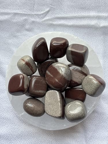 Image of Tumbled Stones, Natural Crystal Healing Stones, Home Office Decor, Aquarium Decorative Pebbles, Vase Fillers (Narmada Stone, 50)