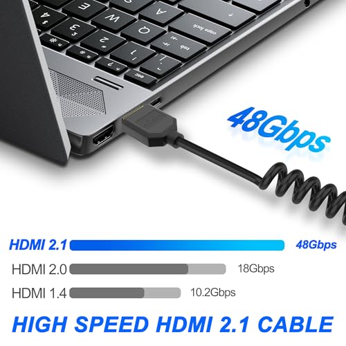 Cable mini HDMI a HDMI de muelle para conectar cámaras a pantallas externas 4