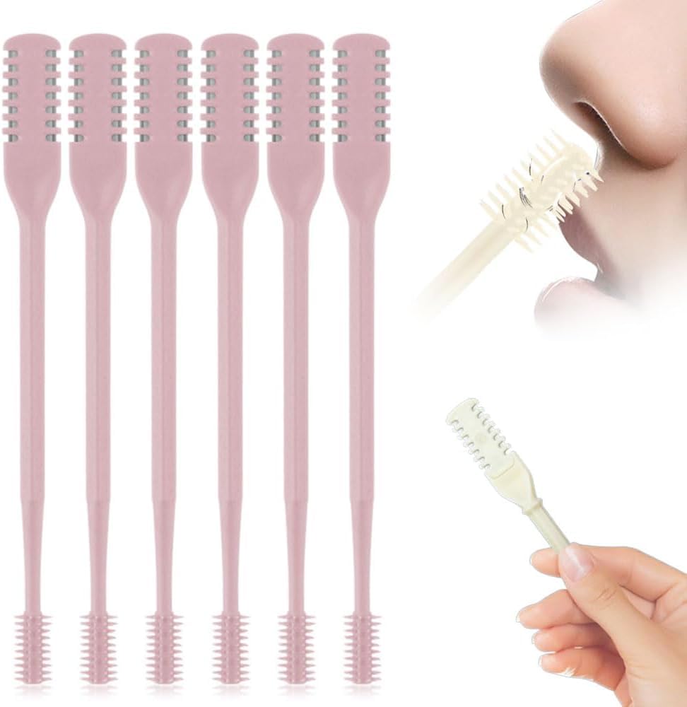 Nasal Hair Cutter New Nose Hair Trimmer for Men Women 360 Rotating Portable Manual Nose Hair Remover Double