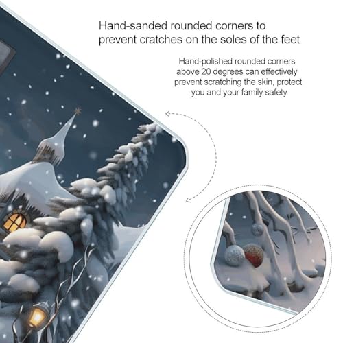 Báscula de baño digital Christmas Snow con pantalla LCD miniatura 4