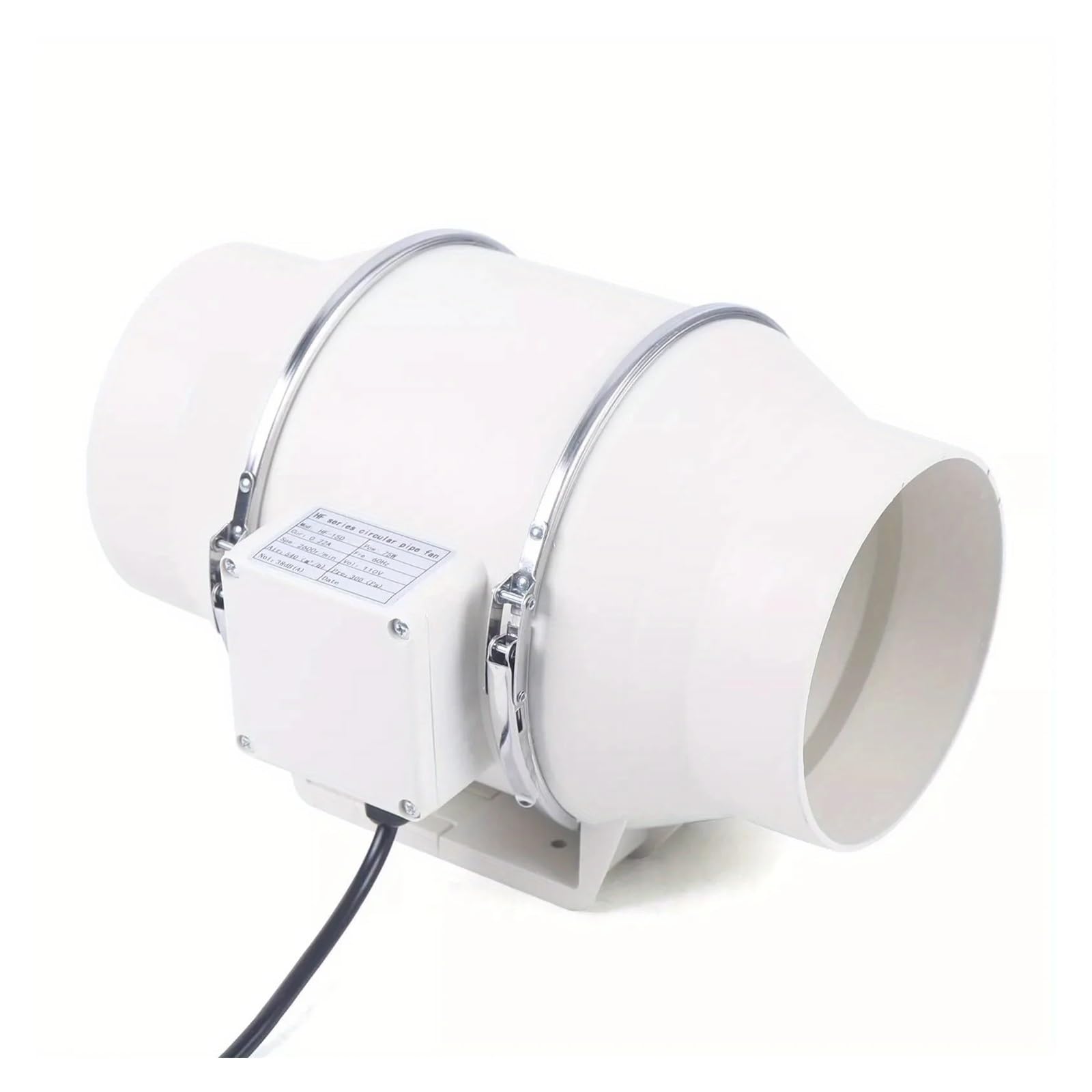 Ventilador de conducto en línea 4'', 5'' y 6'', ventilador extracción silencioso for conductos(4 Inch)
