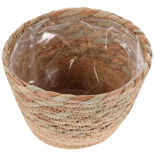 LALAFINA Handgefertigter Handgewebter Pflanzkorb für Innenräume...