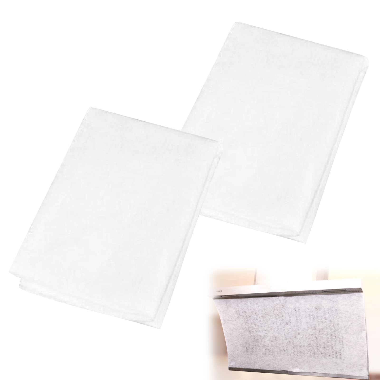Filtros Universales Antigrasa, Filtros para Campanas de Cocina, Filtro Extractor Cocina, Filtro de Grasa Filtro Campana Extractora Universal Filtros de Papel Filtrar Grasa Polvo, 45 x 90 cm, 2 Piezas