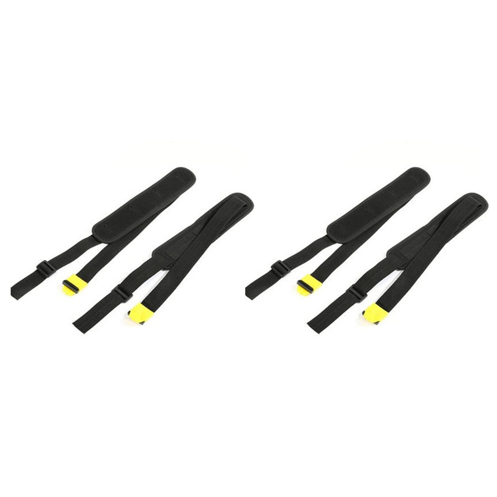 Jnchdghwa Black & Yellow 4 Pack Of Backpack Sprayer Belt Replacement,Sponge Adjustable Agriculture Manual Sprayer Backpack Shoulder Strap