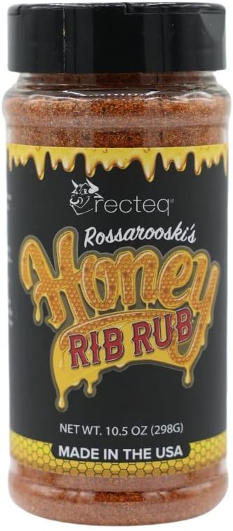 Rossarooski's Honey Rib BBQ Rub | BBQ Rubs & Spices for Smoking and Grilling | Sweet n' Spicy Seasoning for Perfect Ribs