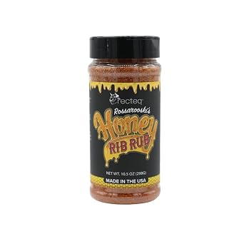 recteq Rossarooskis Honey Rib BBQ Rub | BBQ Rubs & Spices for Smoking and Grilling | Sweet n Spicy Seasoning for Perfect Ribs