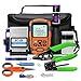 AUA Professional Fiber Optic Testing Kit with Power Meter -70~+10dBm, Visual Fault Locator, Network Tester, LED Light Source, FC-LC Adapter, Cleaver Tools Set