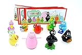 Größe der Figur 3cm bis 5cm Kinder Überraschung Satz Barbapapa Figuren mit Allen Beipackzetteln (Sätze Europa)