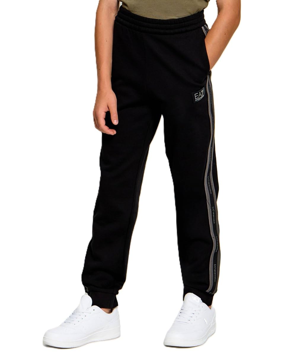 Emporio Armani EA7 - Chándal para niños y jóvenes de algodón afelpado con logo Series, 7B000375