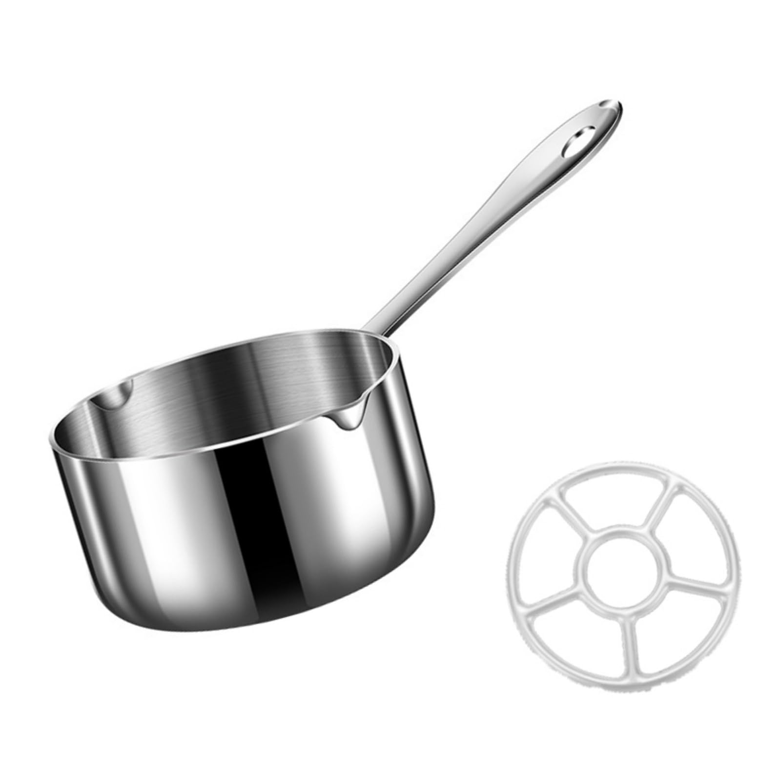 Kalttoy Functional Nonrust Steel Cooking Pots for Controlled Heating Tasks Including Candy Making and Flavor Infusions Even Heat Distribution Nonrust Pan