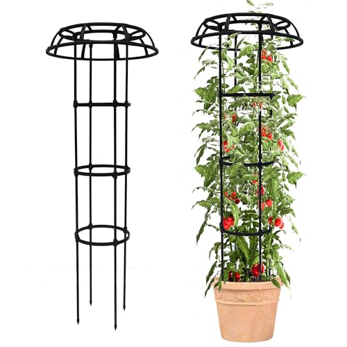 Quibbay Garden Trellis for Climbing Plants Outdoor, 53 Inch Mushroom