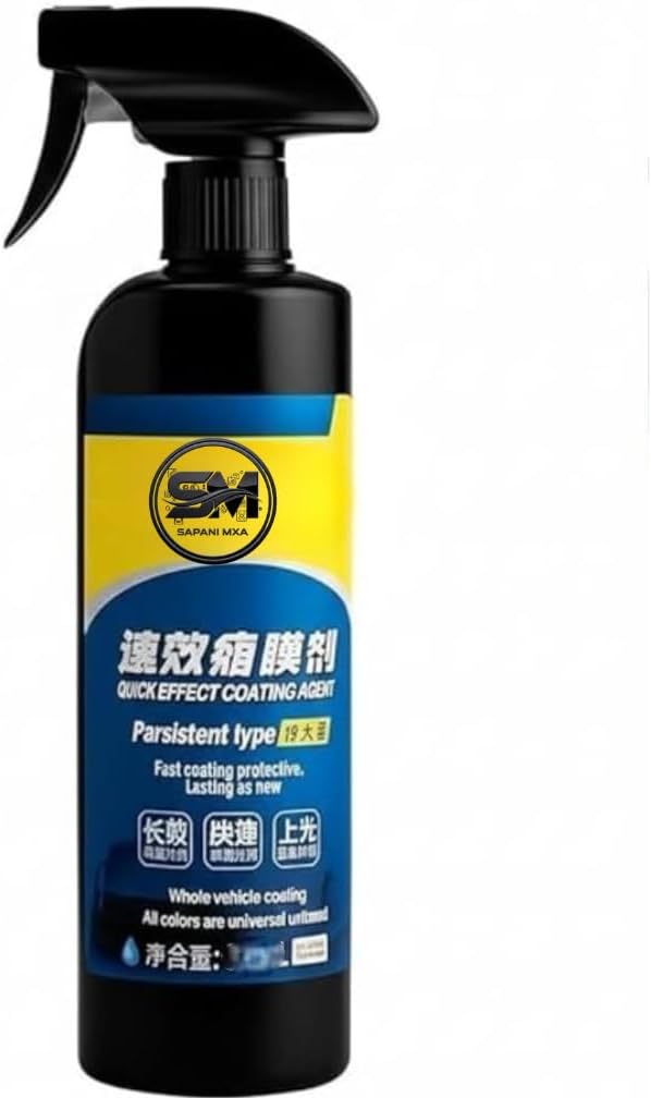 Quick Effect Car Coating Spray 200ml – Long-Lasting Nano Ceramic Coating for Cars | Instant Shine Paint Protection Spray | Water Repellent Scratch Resistant Car Polish for All Car Colors (1)