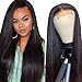 Straight Human Hair 4X4 Lace Part Wigs Unprocessed Remy Brazilian Virgin Human Hair Natural Color (22")