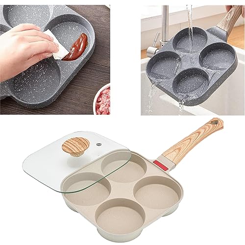 Poêle à crêpes en aluminium et cuiseur à petit-déjeuner divisé - 5