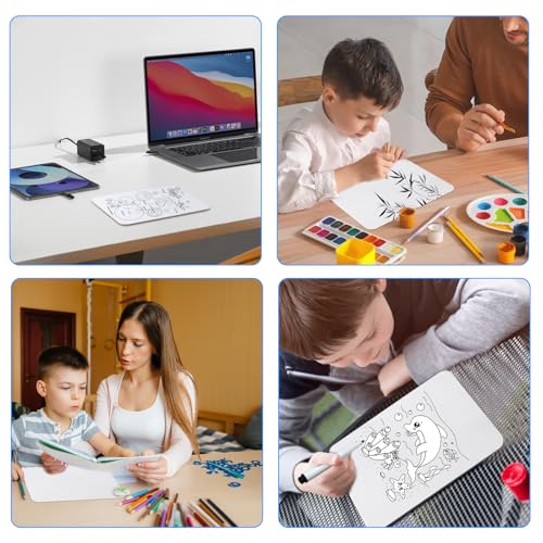 6 STK Whiteboard Klein Whiteboard A4, Kleines Dry Erase White Board, 21x30 cm Tragbares Doppelseitiges Mini Whiteboards mit 18 Stifte & 6 Radiergummis, für Klassenzimmer, Zuhause, Büro